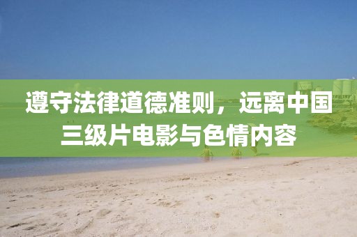 遵守法律道德準(zhǔn)則，遠(yuǎn)離中國三級片電影與色情內(nèi)容