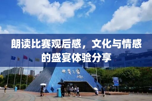 朗讀比賽觀后感，文化與情感的盛宴體驗(yàn)分享