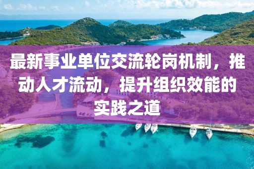 最新事業(yè)單位交流輪崗機(jī)制，推動(dòng)人才流動(dòng)，提升組織效能的實(shí)踐之道