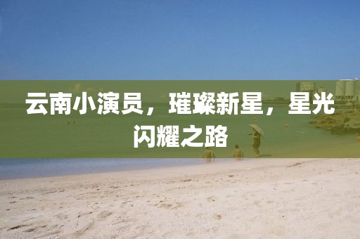 云南小演員，璀璨新星，星光閃耀之路