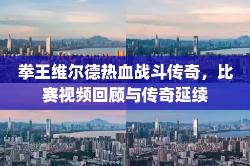 拳王維爾德熱血戰(zhàn)斗傳奇，比賽視頻回顧與傳奇延續(xù)