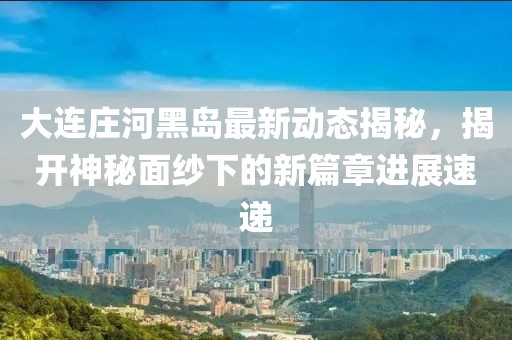 大連莊河黑島最新動(dòng)態(tài)揭秘，揭開(kāi)神秘面紗下的新篇章進(jìn)展速遞