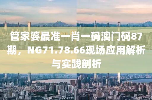 管家婆最準(zhǔn)一肖一碼澳門碼87期，NG71.78.66現(xiàn)場(chǎng)應(yīng)用解析與實(shí)踐剖析