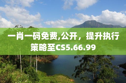 一肖一碼免費,公開，提升執(zhí)行策略至CS5.66.99