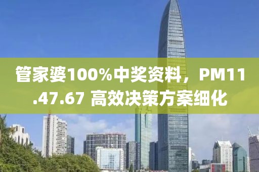 管家婆100%中獎資料，PM11.47.67 高效決策方案細(xì)化