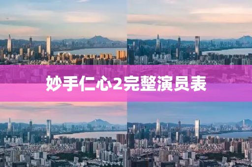 妙手仁心2完整演員表