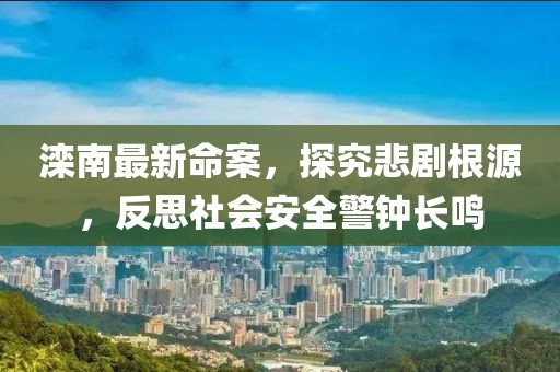灤南最新命案，探究悲劇根源，反思社會(huì)安全警鐘長鳴
