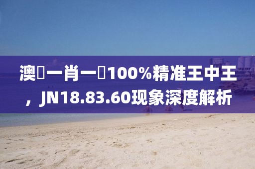 澳門一肖一碼100%精準(zhǔn)王中王，JN18.83.60現(xiàn)象深度解析