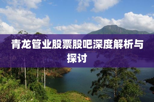 青龍管業(yè)股票股吧深度解析與探討