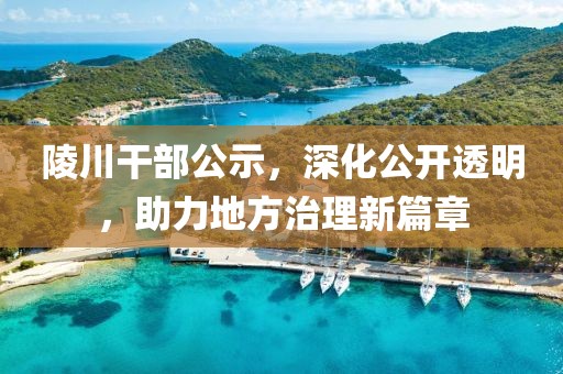 陵川干部公示，深化公開透明，助力地方治理新篇章