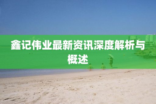 鑫記偉業(yè)最新資訊深度解析與概述