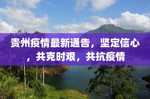 貴州疫情最新通告，堅定信心，共克時艱，共抗疫情