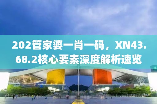 202管家婆一肖一碼，XN43.68.2核心要素深度解析速覽