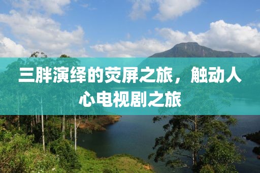 三胖演繹的熒屏之旅，觸動(dòng)人心電視劇之旅