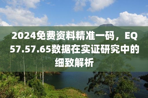 2024免費(fèi)資料精準(zhǔn)一碼，EQ57.57.65數(shù)據(jù)在實(shí)證研究中的細(xì)致解析