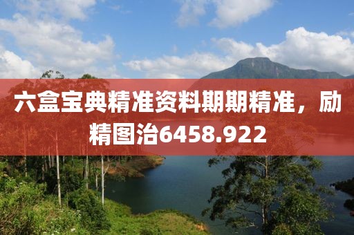 六盒寶典精準(zhǔn)資料期期精準(zhǔn)，勵精圖治6458.922