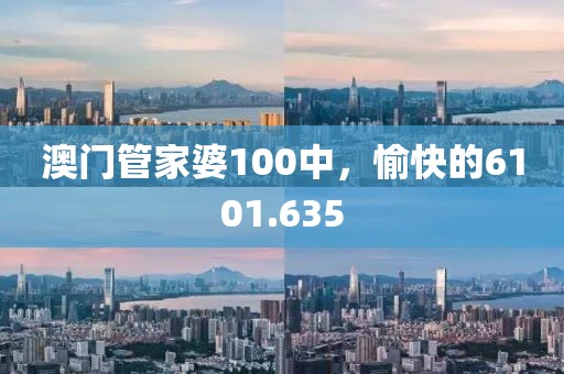 澳門管家婆100中，愉快的6101.635