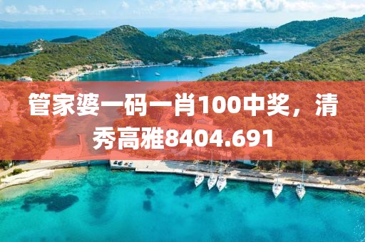 管家婆一碼一肖100中獎，清秀高雅8404.691