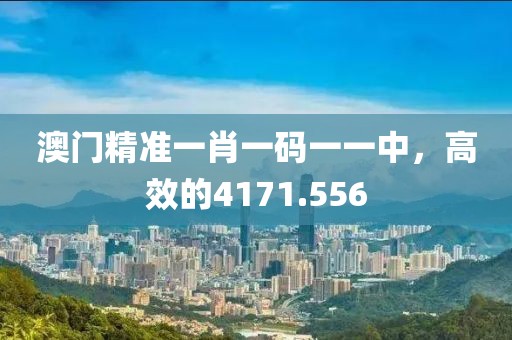 澳門精準(zhǔn)一肖一碼一一中，高效的4171.556