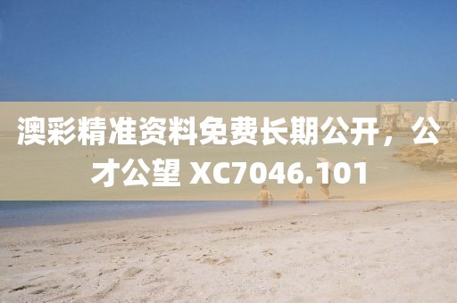 澳彩精準(zhǔn)資料免費長期公開，公才公望 XC7046.101