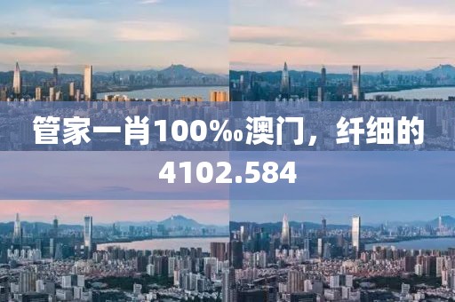 管家一肖100‰澳門，纖細的4102.584