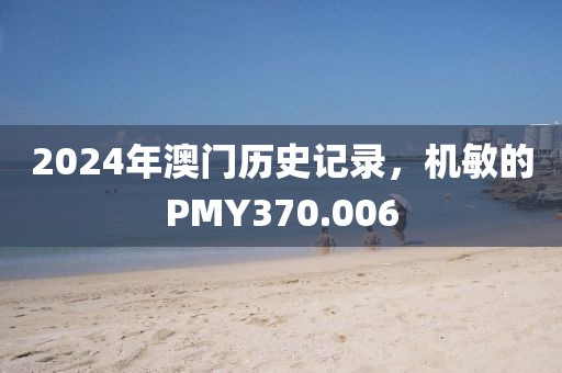 2024年澳門歷史記錄，機敏的PMY370.006