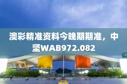 澳彩精準資料今晚期期準，中堅WAB972.082