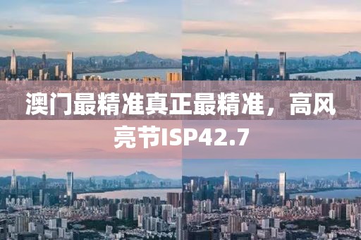 澳門最精準真正最精準，高風亮節(jié)ISP42.7