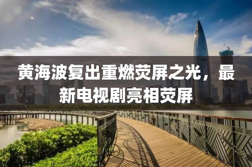 黃海波復出重燃熒屏之光，最新電視劇亮相熒屏